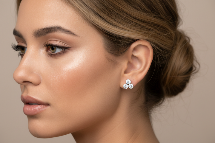 The Bostonian Trinity Cluster Earrings