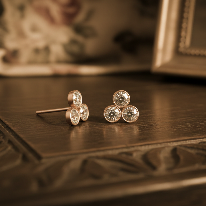 The Bostonian Trinity Cluster Earrings
