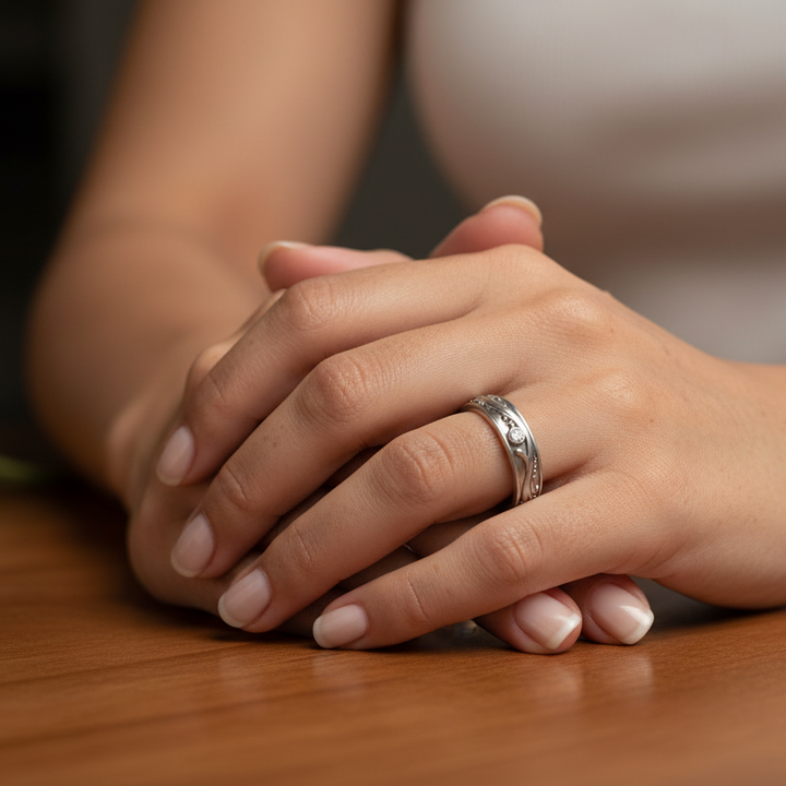 Bostonian Vines Band - 14k White Gold