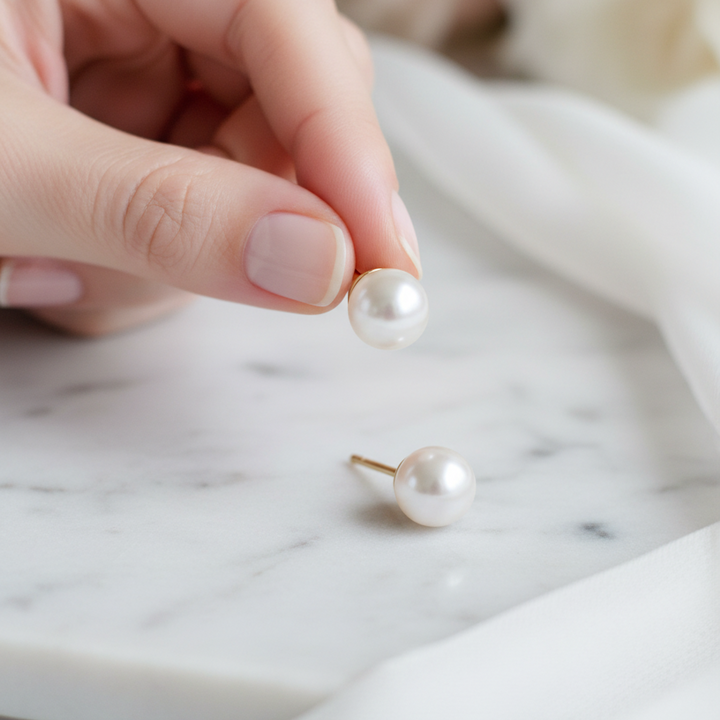 Classic Bostonian Pearl Earrings
