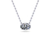 Radiance Solitaire Oval Lab-Grown Necklace