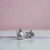 Sterling Silver Pearl and Peridot Earrings