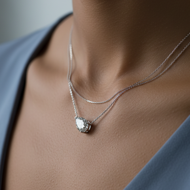 Radiance Solitaire - Lab-Grown Diamond -Pear Shape