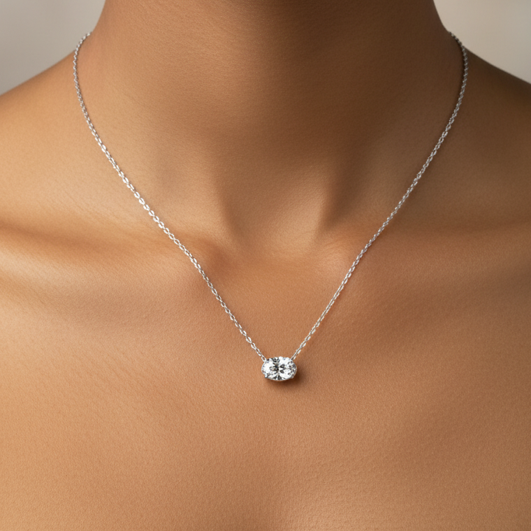 Radiance Solitaire - Lab Diamond - Oval Shape