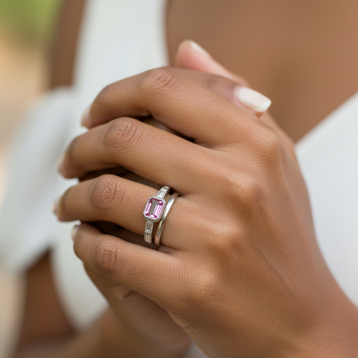 Anna East/West Baguette Ring
