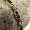 Hand Made Sapphire And Diamond Tennis Bracelet Best Price Hand Made Boston Jewelers