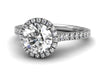Bostonian Adrainne - Custom Engagement Ring - Pave Diamonds - Bostonian Jewelers Boston Jewelers