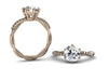 Unique Twist Diamond Setting - Custom Engagement Rings - Bostonian Jewelers Boston Jewelers