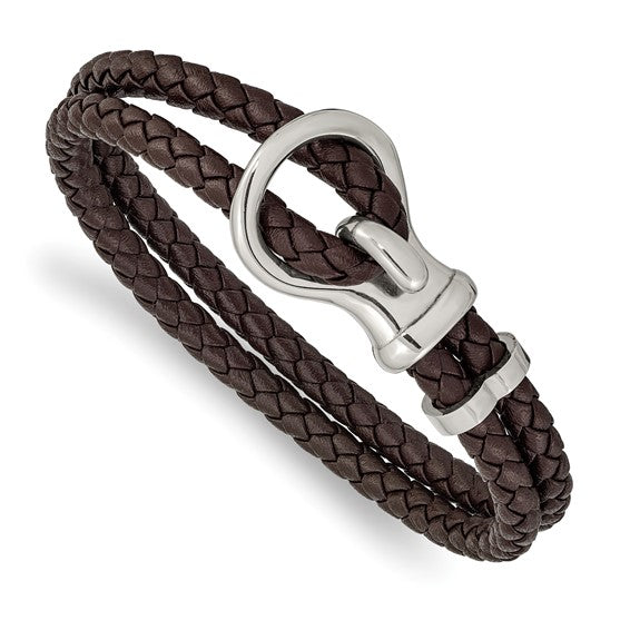 Nautical Braided Brown Bracelet