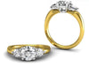 Bostonian Claremont Three Stone Ring - Custom Engagement - Bostonian Jewelers