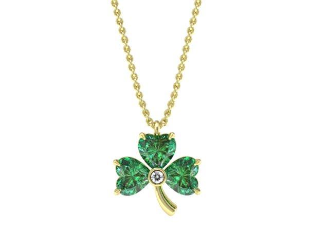 3 Clover Necklace – 22ct Yellow Gold (Medium Clover) – Unis Jewellers London