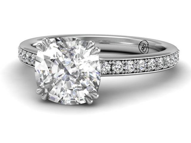 Elenore Pave Band Engagement Ring – Bostonian Jewelers