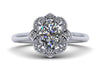 Elizabeth Halo - Unique Engagement Ring