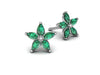 Gemstone Star Earrings - Custom Design - Bostonian Jewelers