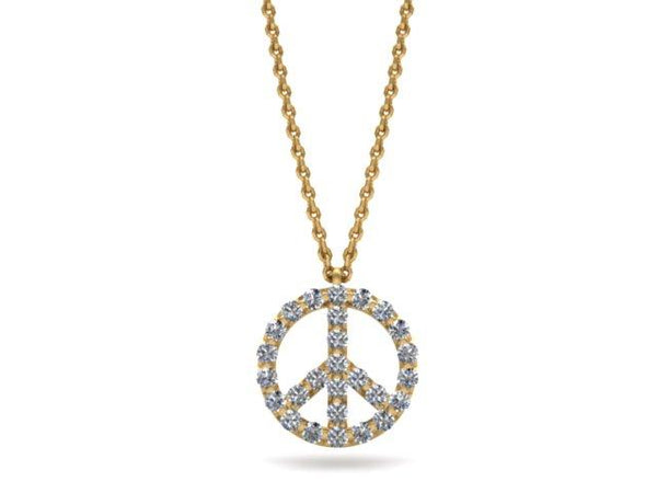 Peace To All Diamond Pendant