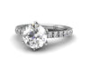 Classic Pave Engagement Ring - Bostonian Jewelers - Custom Jewelry Boston
