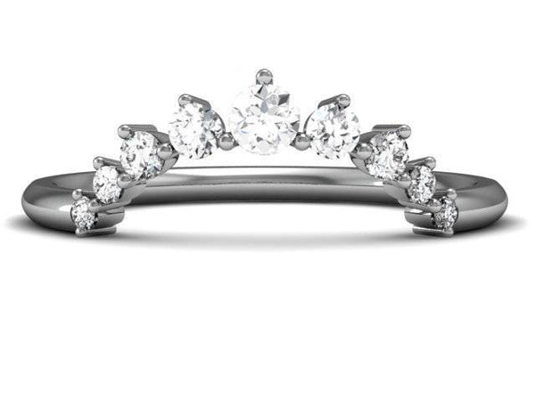 Faith Nesting Ring - Diamond Stacking Ring - Unique Boston Jeweler