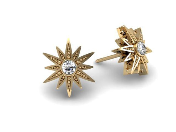 Stargazing Unique Custom Earrings - Bostonian Jewelers