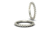 Twirl Collection Wedding Band - White Gold