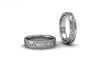Vines Collection Band with Diamonds - White Gold