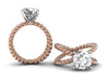 Twisted Double Band Engagement Ring - Custom Design - Bostonian Jewelers