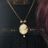 Victorian Cameo and Seed Pearl Necklace