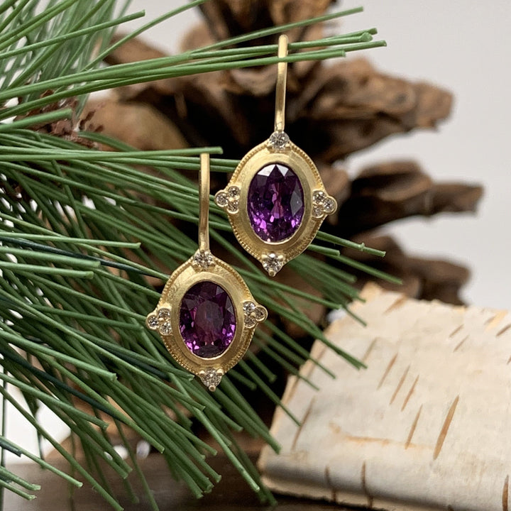 Jasmine with Natural Grape Sapphires